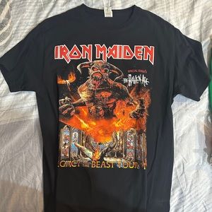 Iron Maiden concert shirt size S men